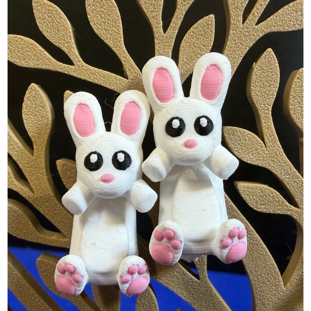 Easter Bunny Post Back Earrings